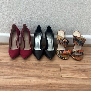 Stylish Women's Shoe Collection - Red, Black, and Multicolor